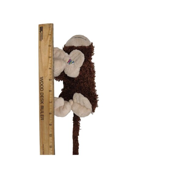 Ganz Webkinz Monkey Plush Toy 9” Curly Brown & Beige Stuffed Animal - Picture 3 of 6